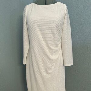 Vince Camuto White beaded dress